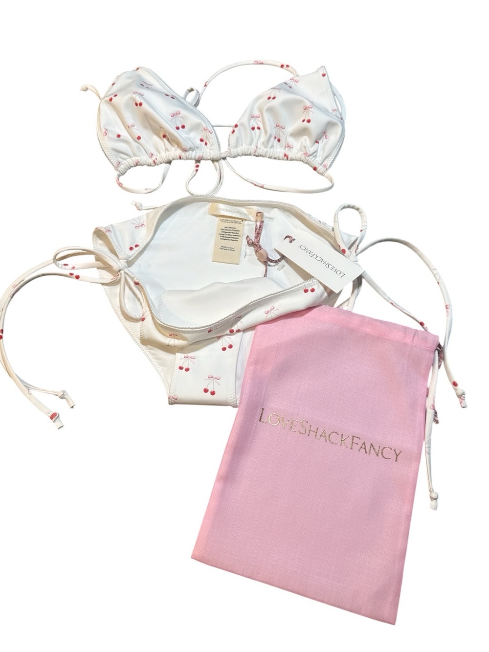 LoveShackFancy Harbor Cherry Bikini set - Picture 8 of 11